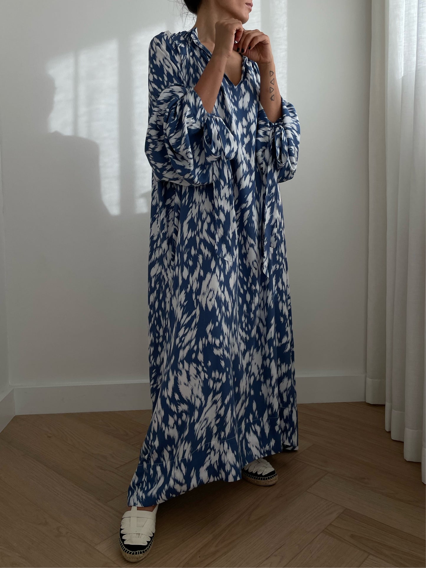 Lea Dress Blue Print