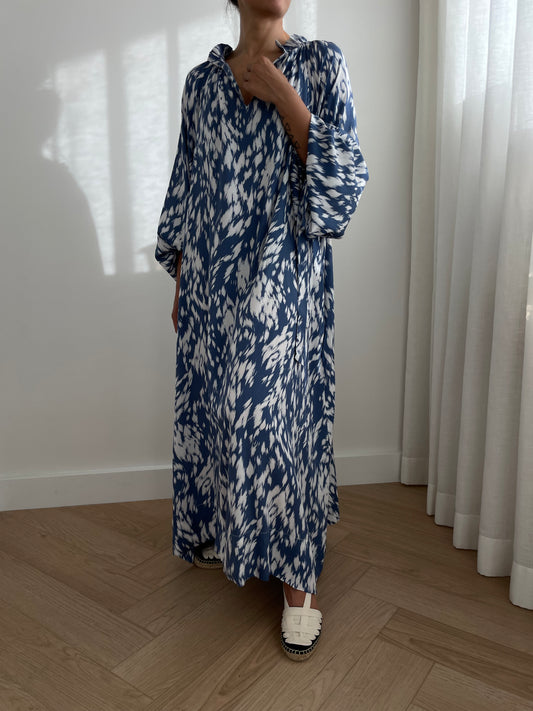 Lea Dress Blue Print